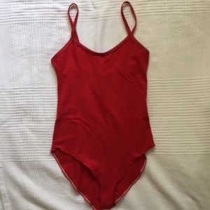 American Apparel Red Bodysuit